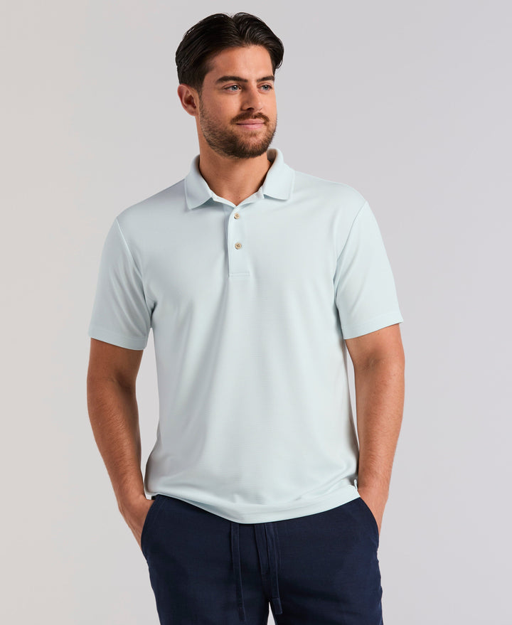 Wicking Ottoman Golf Polo Shirt (Ice Melt) 