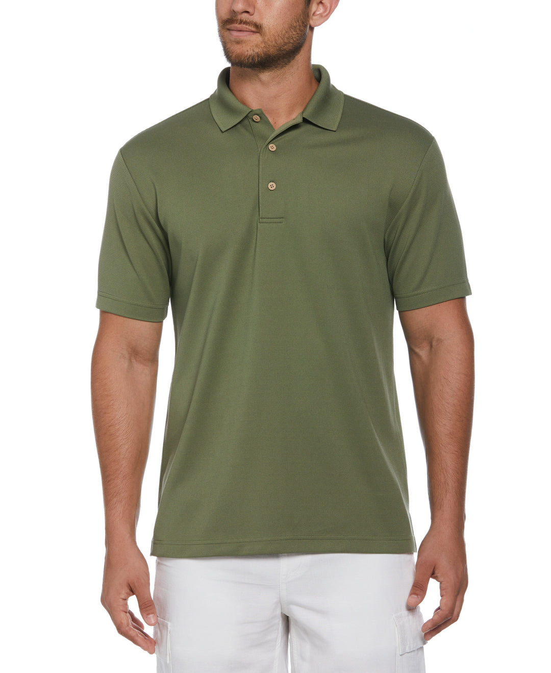 Wicking Ottoman Golf Polo Shirt (Olivine) 