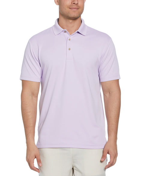 Solid Textured Polo (Pastel Lilac) 