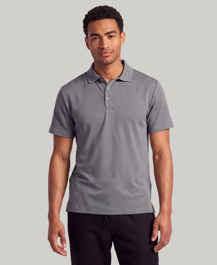 Wicking Ottoman Golf Polo Shirt (Quiet Shade) 