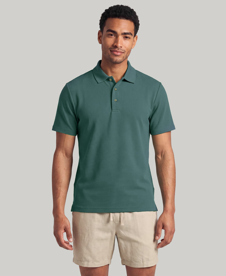 Wicking Ottoman Golf Polo Shirt (Sagebrush Green) 