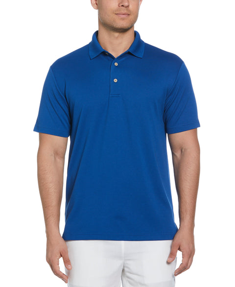 Solid Textured Polo (True Blue) 