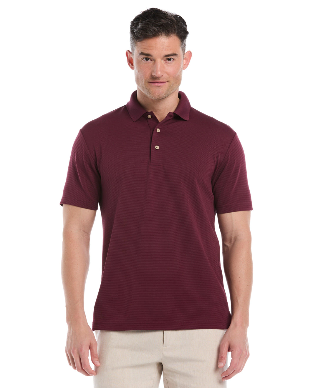 Wicking Ottoman Golf Polo Shirt (Windsor Wine) 