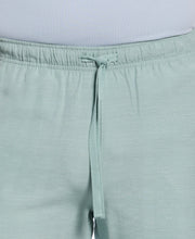 Solid Textured Pull On Drawstring Shorts (Blue Surf) 