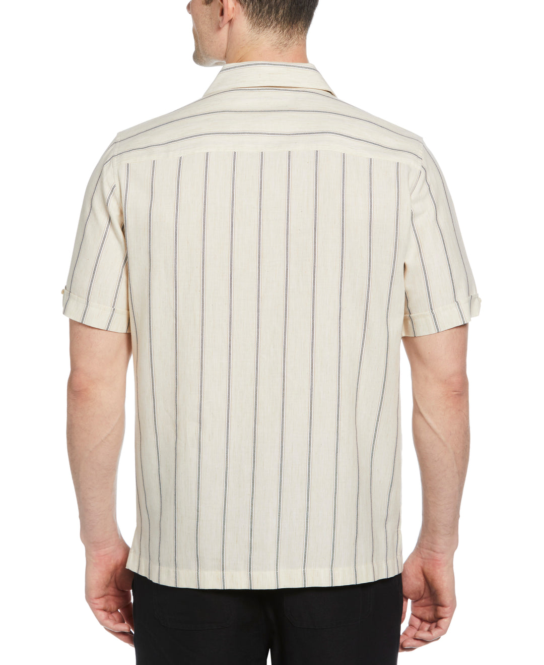 Space-Dyed Dobby Stripe Shirt (Linen) 
