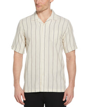 Space-Dyed Dobby Stripe Shirt (Linen) 