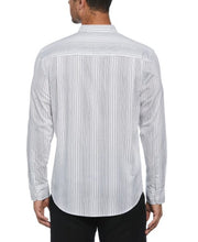 Stripe Banded Collar Shirt-Casual Shirts-Cubavera