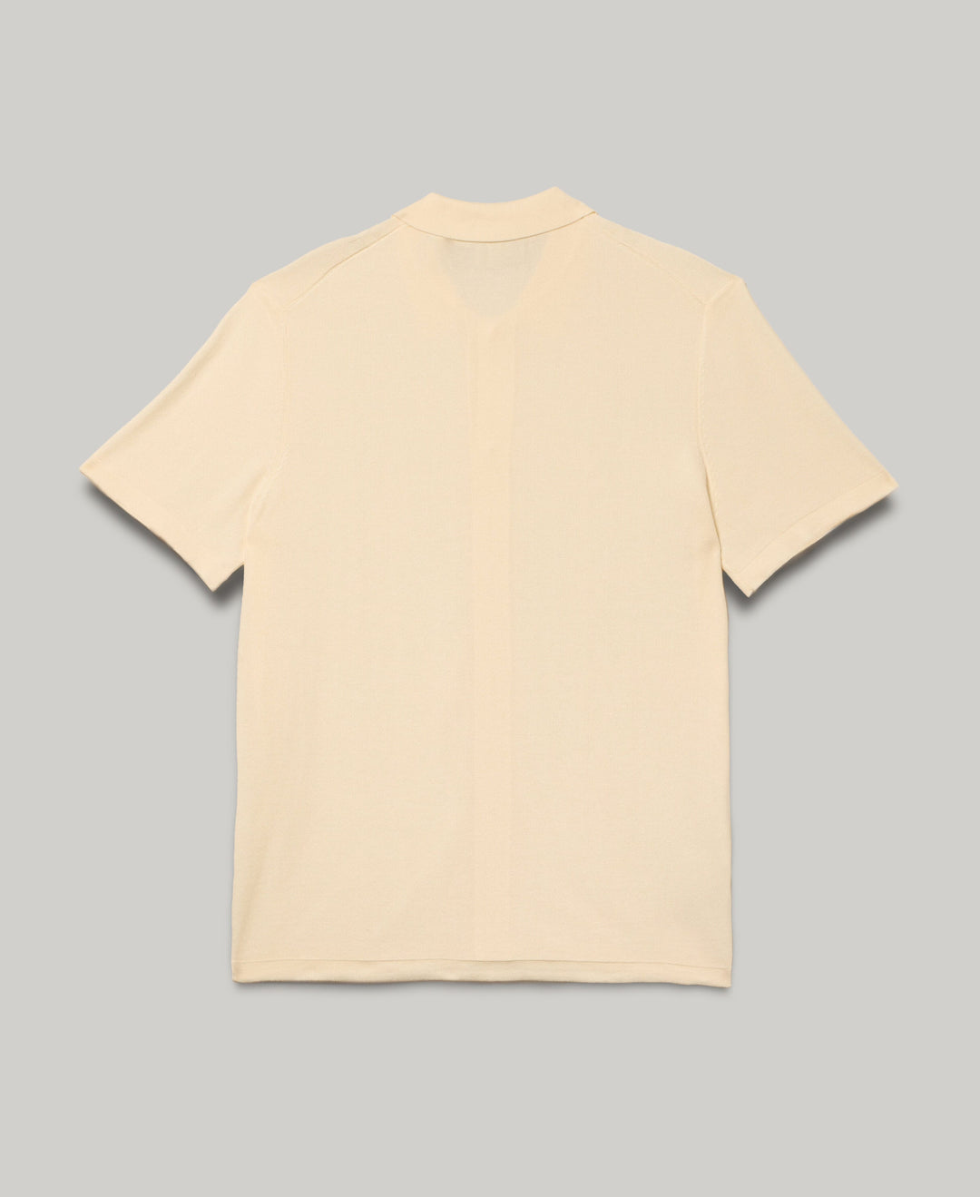 Stripe Coatfront Sweater Shirt (Egret) 