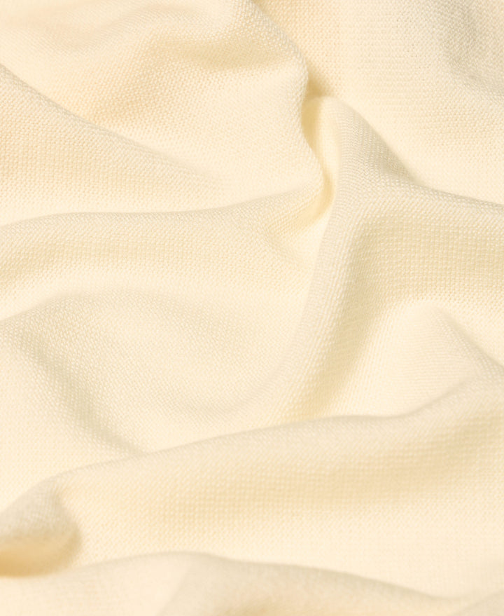 Stripe Coatfront Sweater Shirt (Egret) 