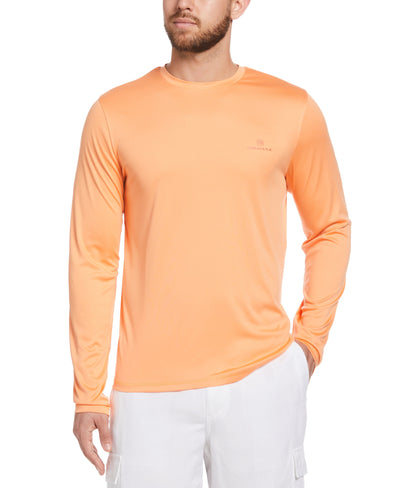Sun Protection Pineapple Print Stretch Shirt (Cadmium Orange) 