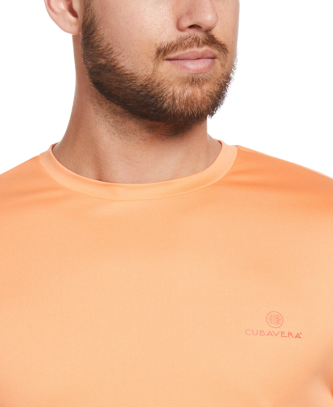 Sun Protection Pineapple Print Stretch Shirt (Cadmium Orange) 
