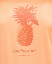 Sun Protection Pineapple Print Stretch Shirt (Cadmium Orange) 