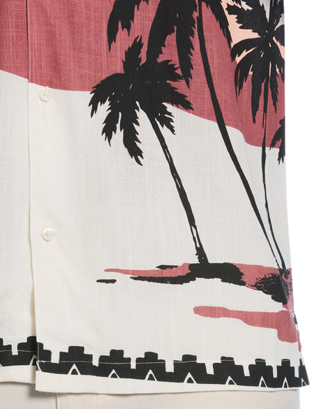 Sunset Print Shirt (Egret) 
