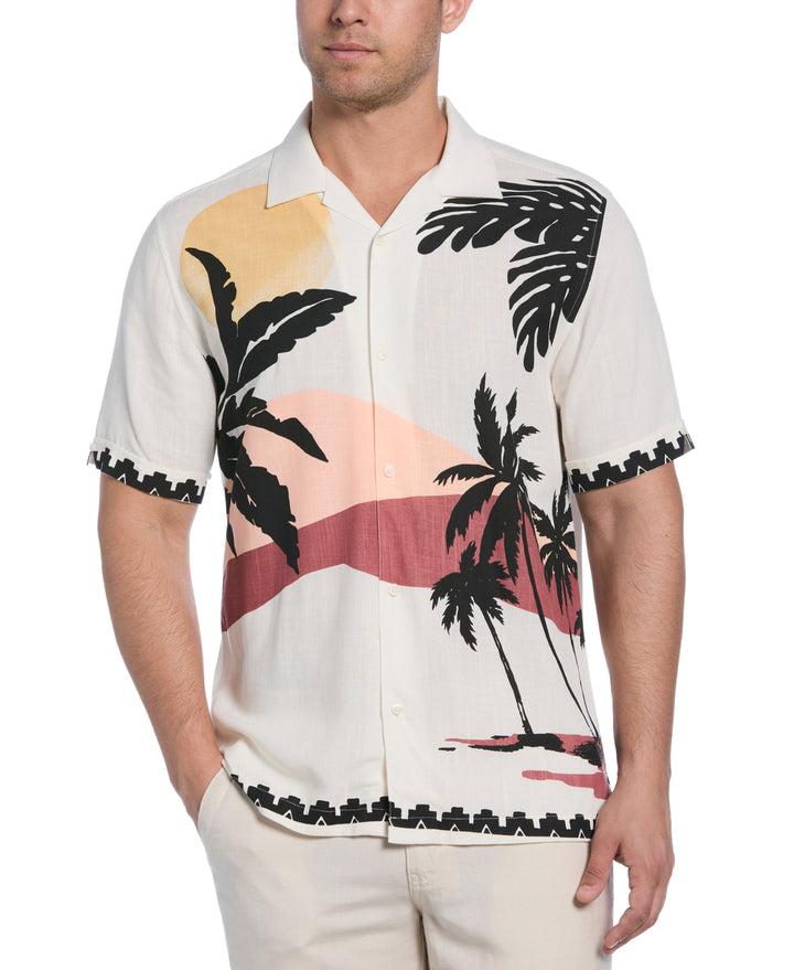 Sunset Print Shirt (Egret) 
