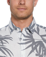 Textured Fern Print Shirt (Brilliant White) 