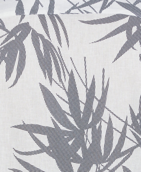Textured Fern Print Shirt (Brilliant White) 