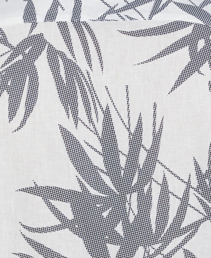 Textured Fern Print Shirt (Brilliant White) 
