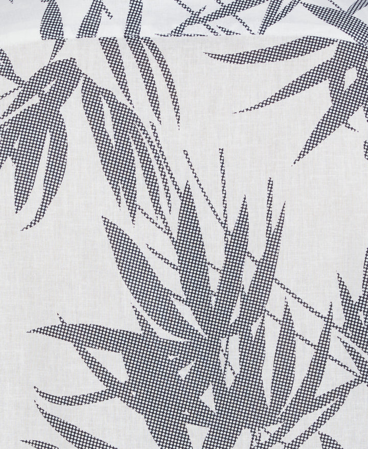 Textured Fern Print Shirt (Brilliant White) 