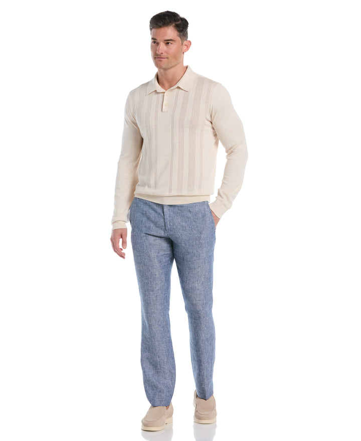 Textured Knit Sweater (Heather White Swan) 