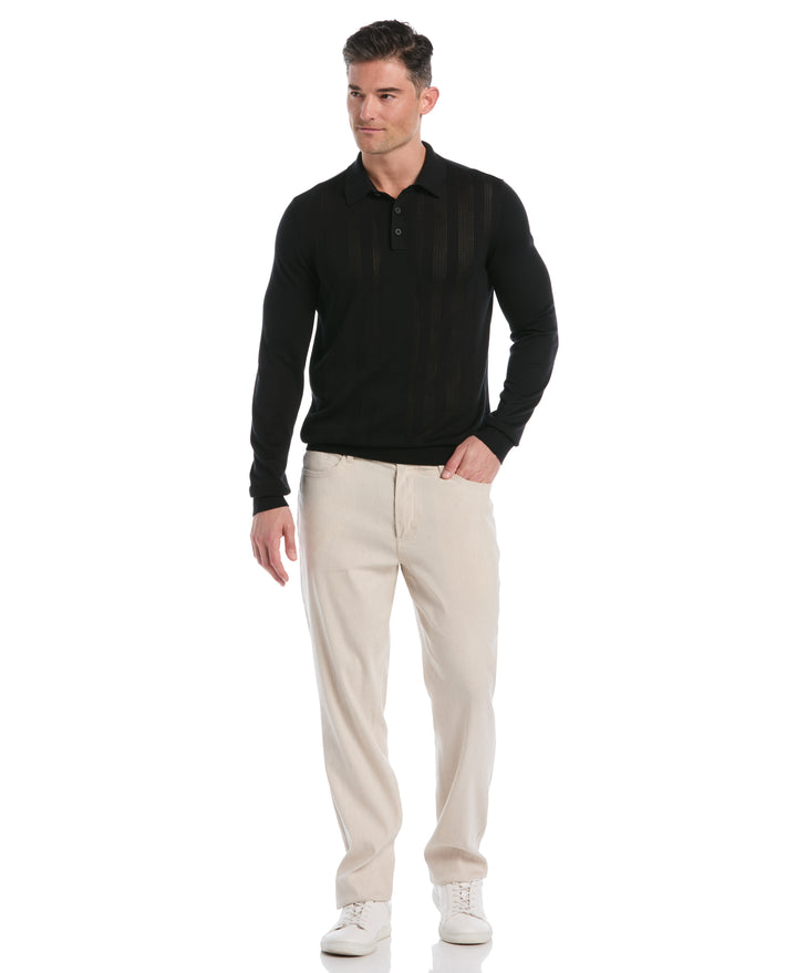 Textured Knit Sweater (Jet Black) 