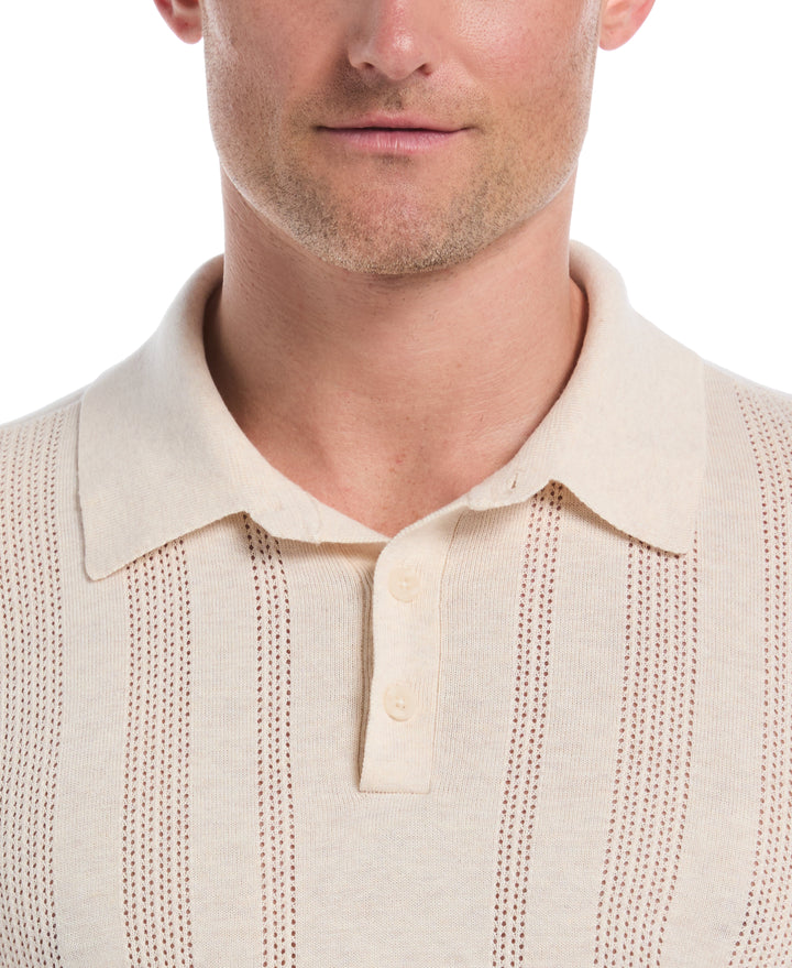 Textured Knit Sweater (Heather White Swan) 