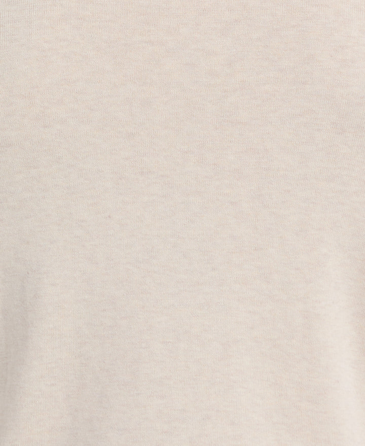 Textured Knit Sweater (Heather White Swan) 