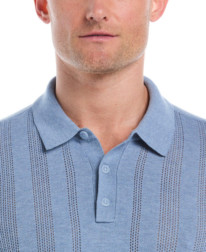 Textured Knit Sweater (Heather Bl Horizon) 