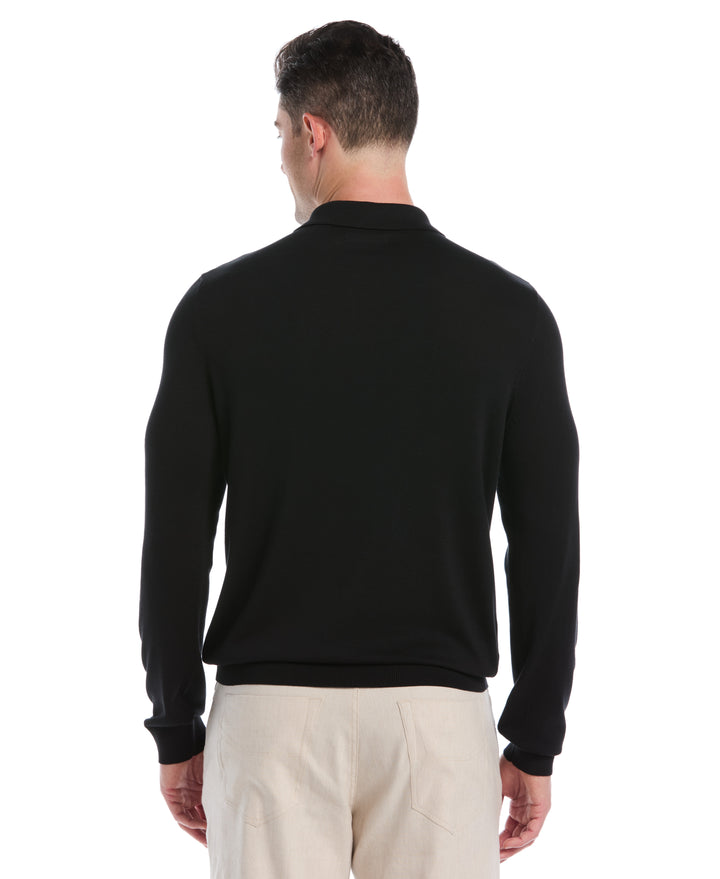 Textured Knit Sweater (Jet Black) 
