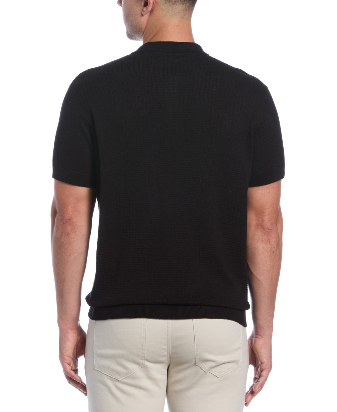 Textured Knit Sweater (Jet Black) 
