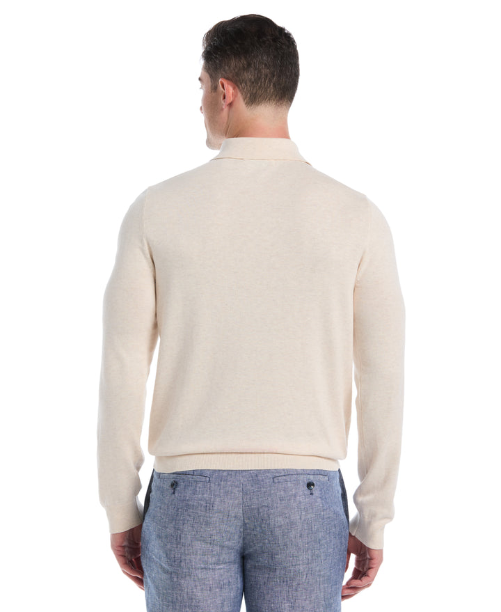 Textured Knit Sweater (Heather White Swan) 