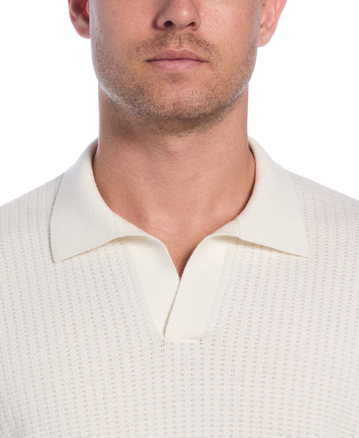 Textured Knit Sweater (Egret) 