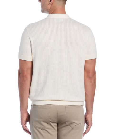 Textured Knit Sweater (Egret) 