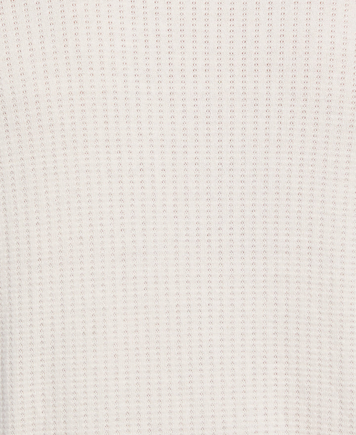 Textured Knit Sweater (Egret) 
