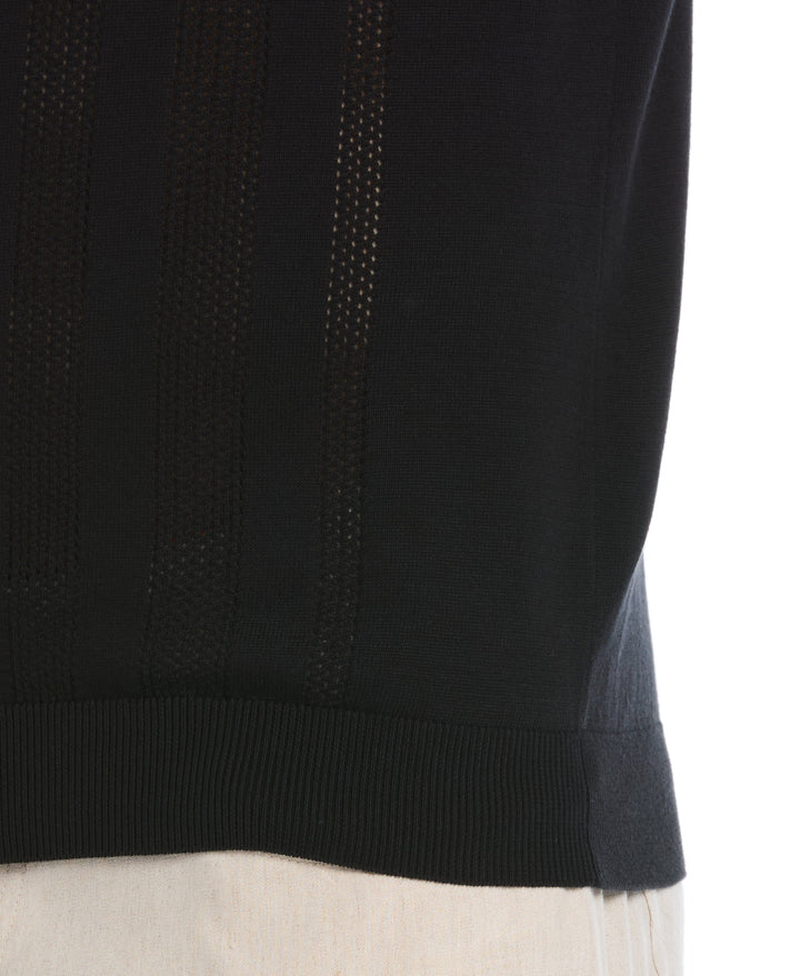 Textured Knit Sweater (Jet Black) 