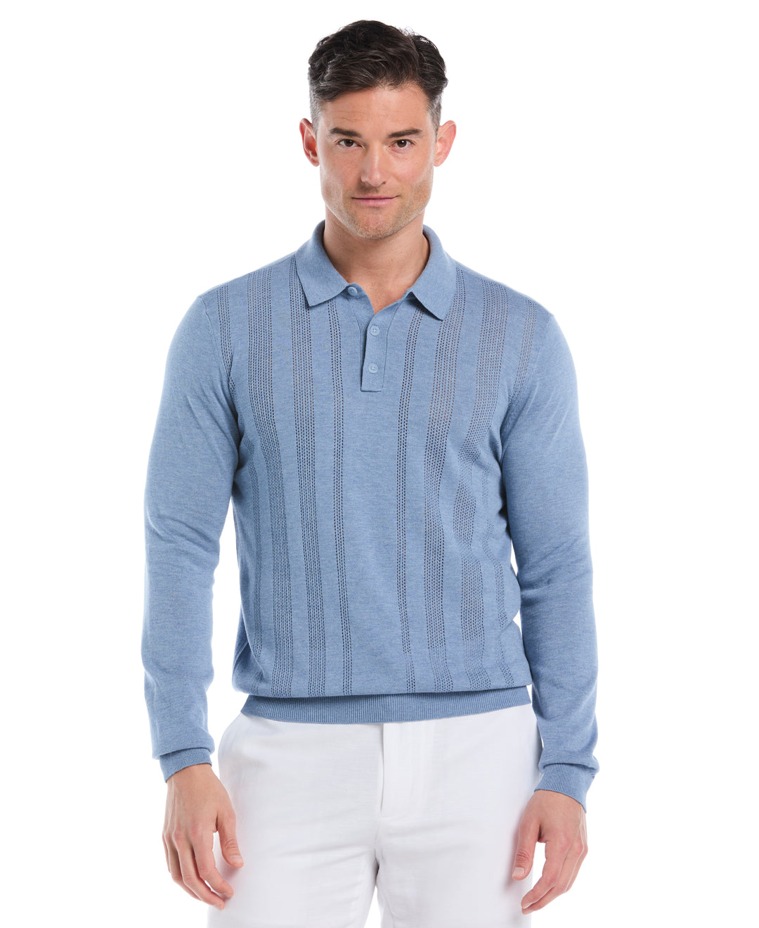 Textured Knit Sweater (Heather Bl Horizon) 