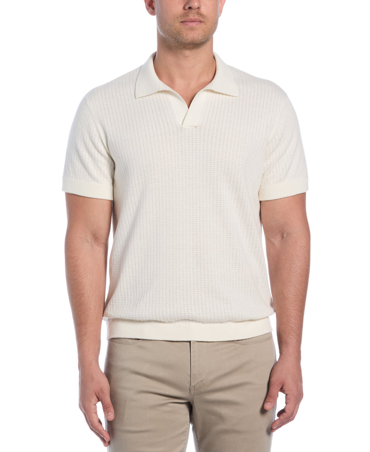 Textured Knit Sweater (Egret) 