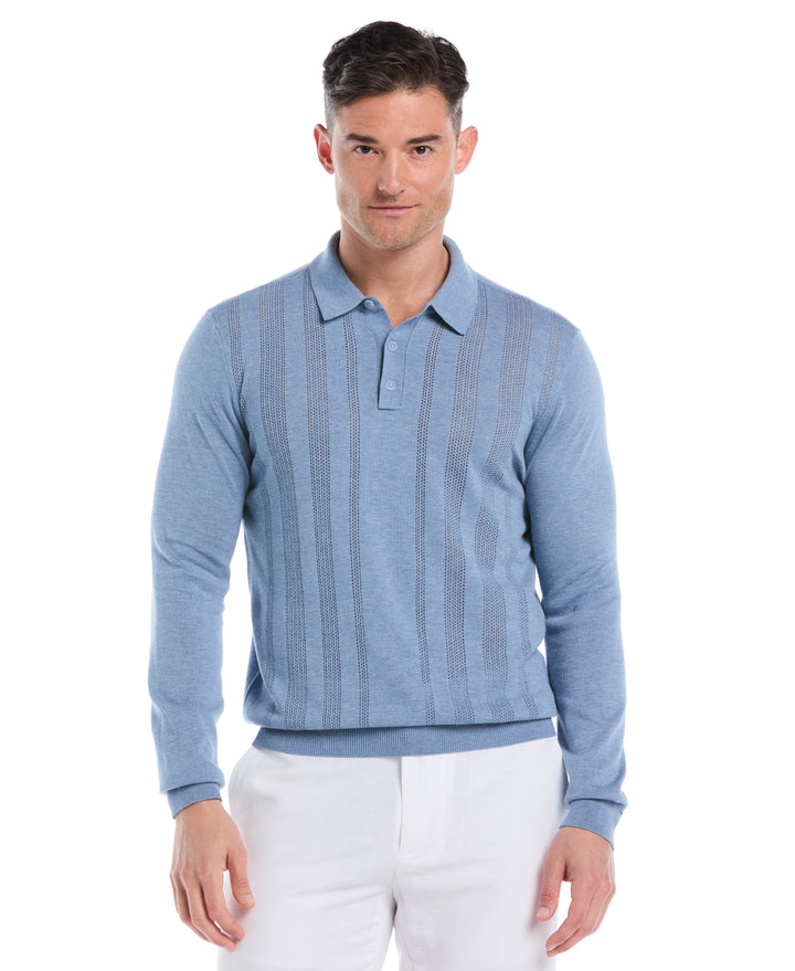 Textured Knit Sweater (Heather Bl Horizon) 