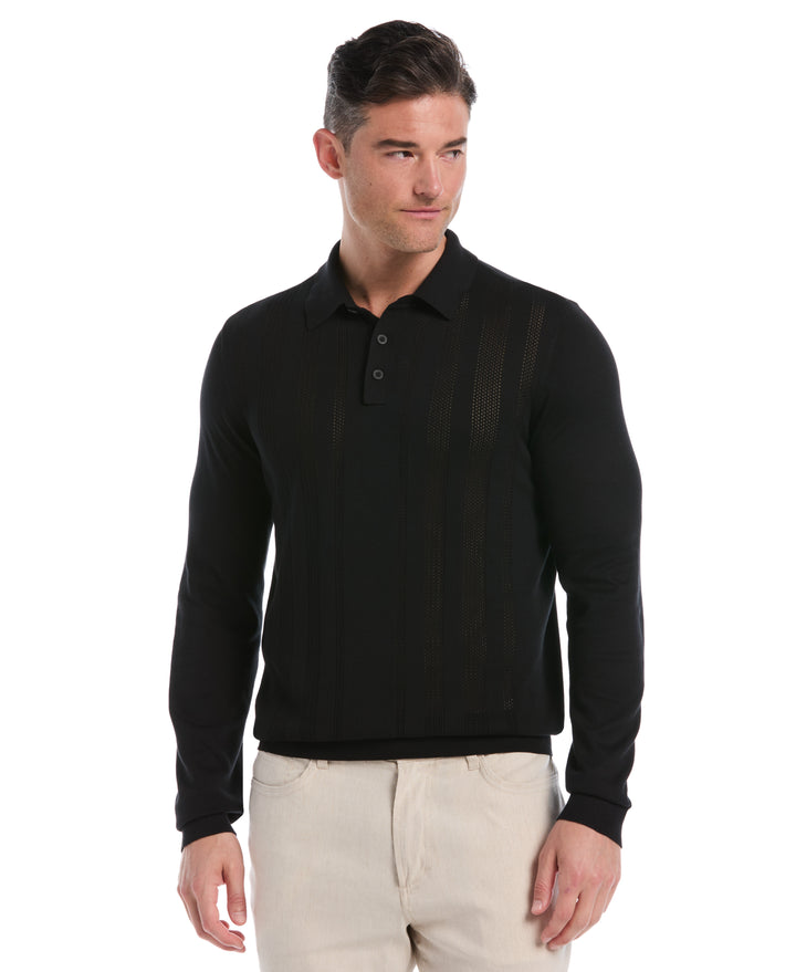 Textured Knit Sweater (Jet Black) 