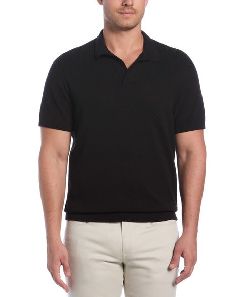Textured Knit Sweater (Jet Black) 