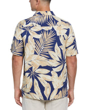 Textured Large Scale Palm Print Shirt (Blueprint) 
