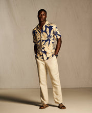 Textured Large Scale Palm Print Shirt-Casual Shirts-Cubavera