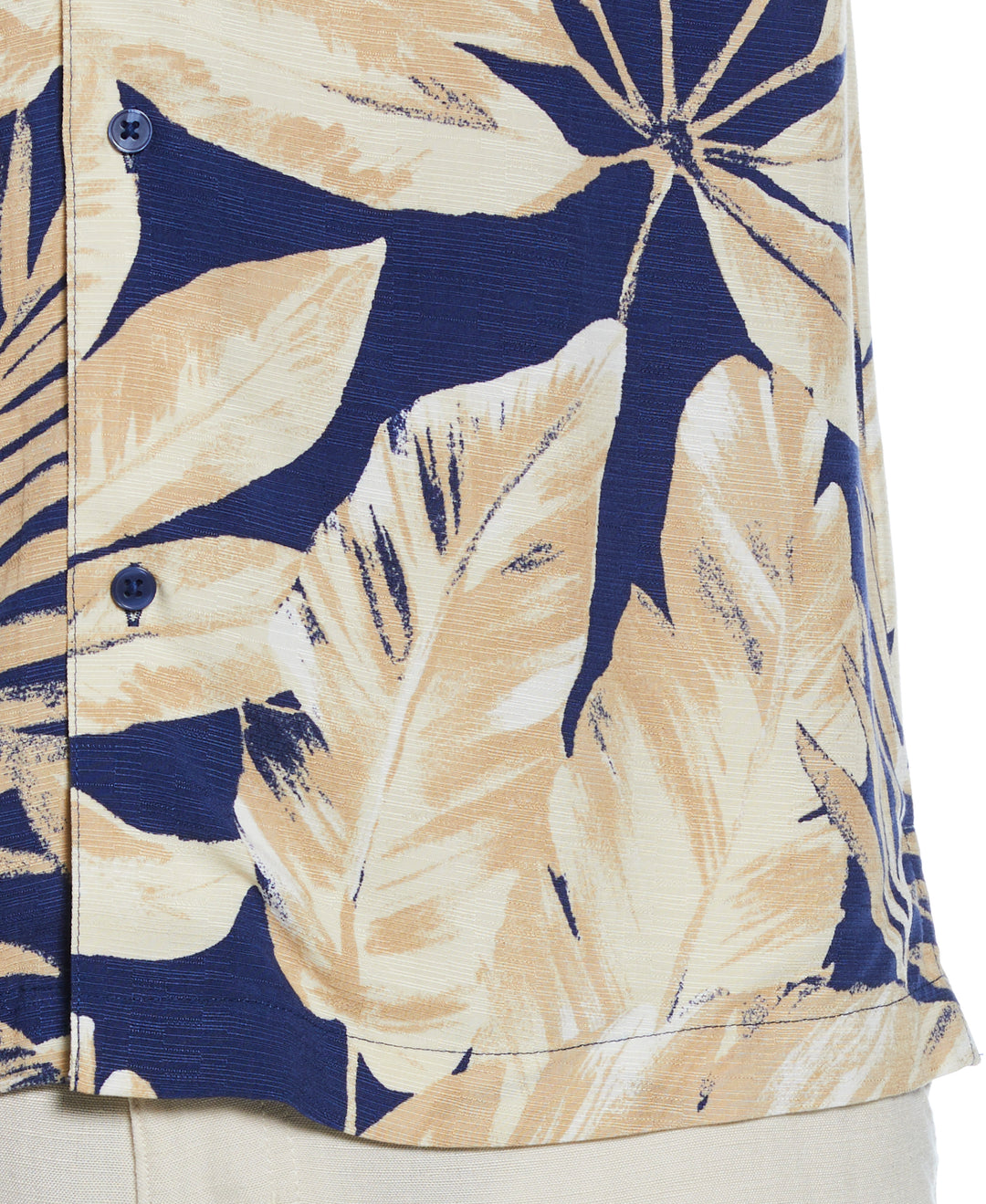 Textured Large Scale Palm Print Shirt (Blueprint) 