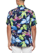 Textured Leaf Print Shirt (Naval Academy) 