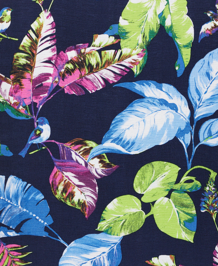 Textured Leaf Print Shirt (Naval Academy) 