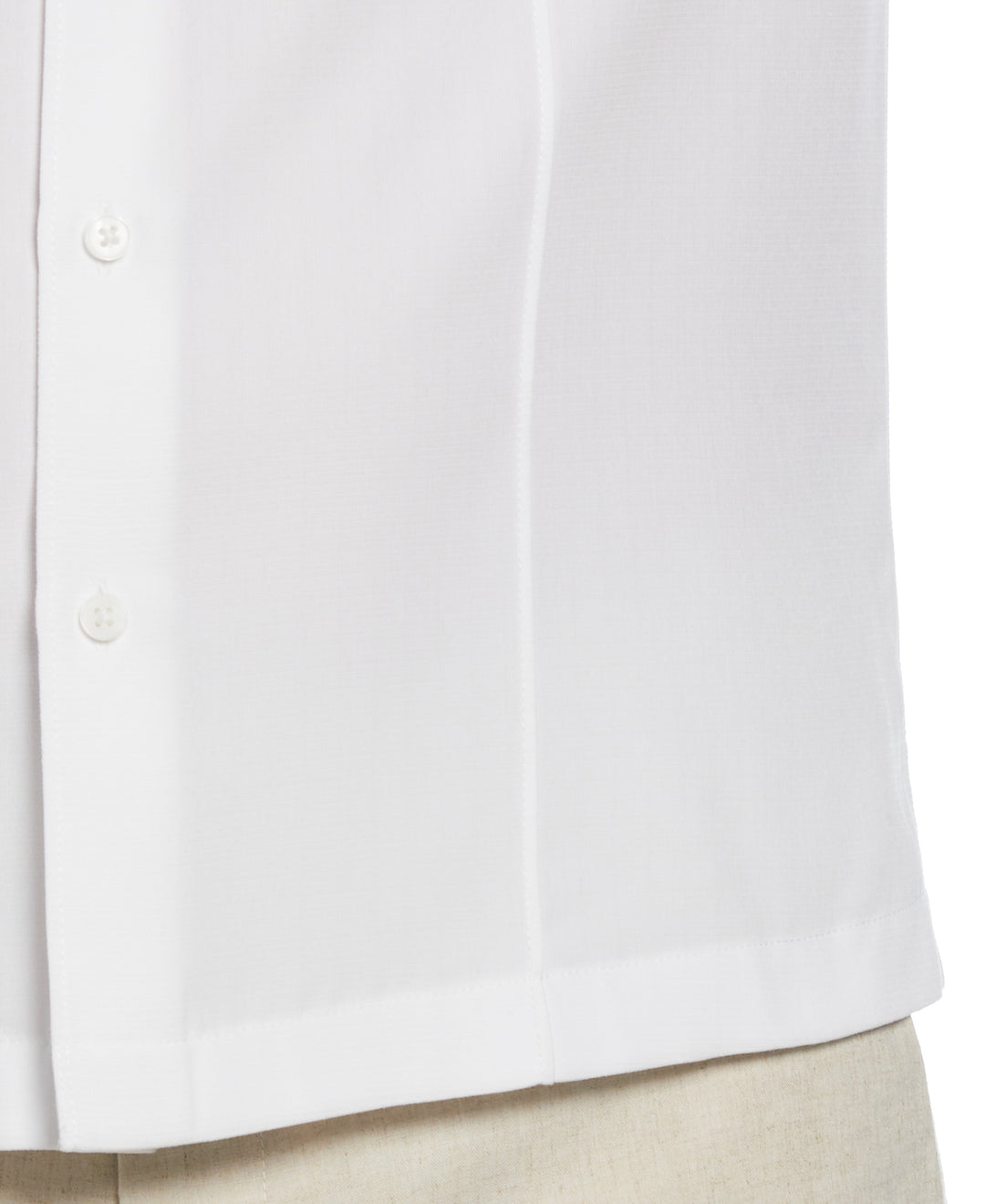 Textured One-Tuck Panel Shirt (Brilliant White) 