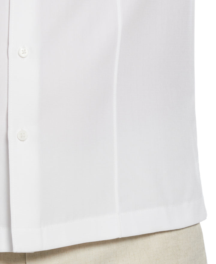 Textured One-Tuck Panel Shirt (Brilliant White) 