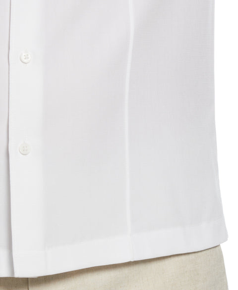 Textured One-Tuck Panel Shirt (Brilliant White) 