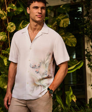 Textured Parrot Print Shirt-Casual Shirts-Cubavera