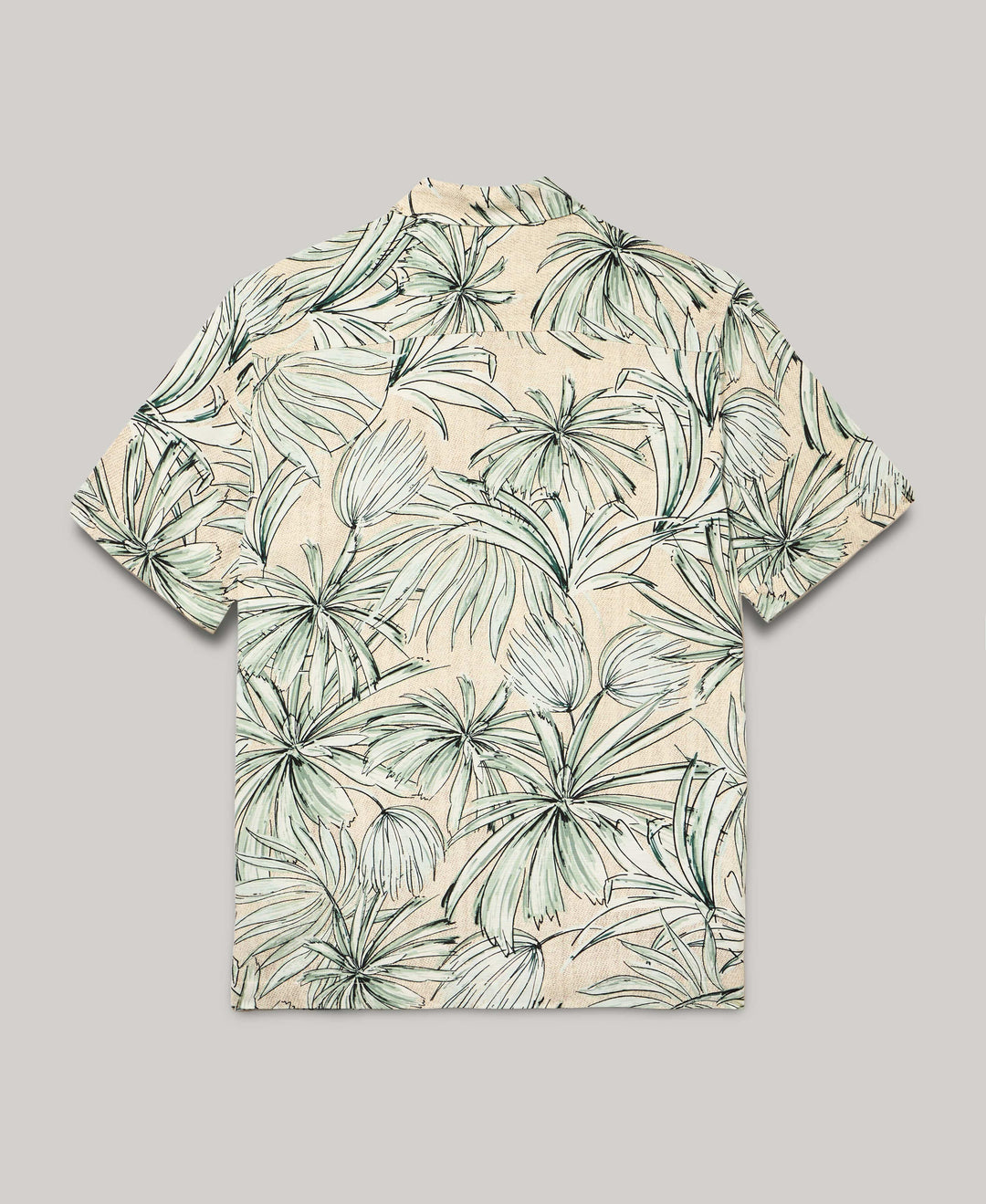 Textured Tropical Print Shirt (Frosty Green) 