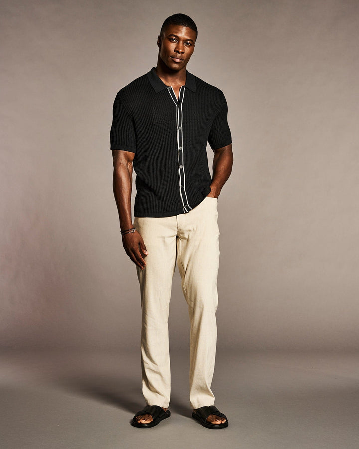 Tipped Textured Sweater-Sweaters-Cubavera